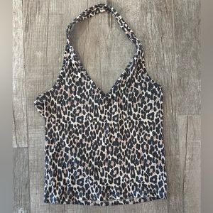 Cheetah print halter top from American Eagle